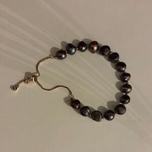 Elegant Black Pearl Bracelet